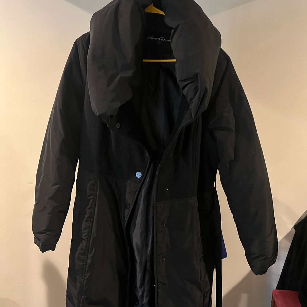 Kenneth Cole Black Puffer Jacket